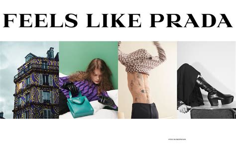 immagini pubblicitarie prada visat|Prada Debuts New Advertising Campaign Inviting You to “Feel”.